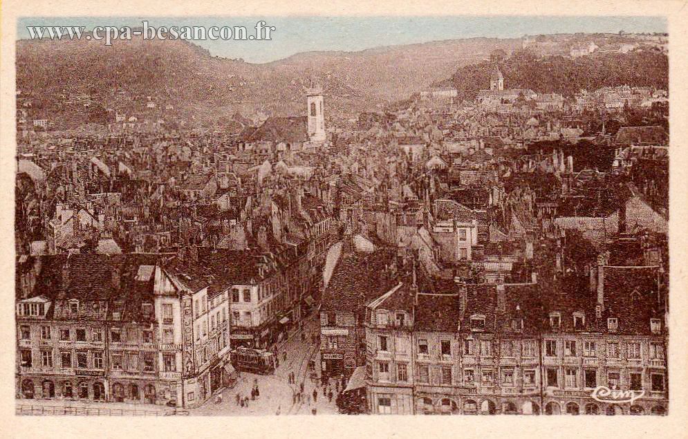 BESANÇON-les-BAINS (Doubs) Vue générale prise des Tours de la Madeleine